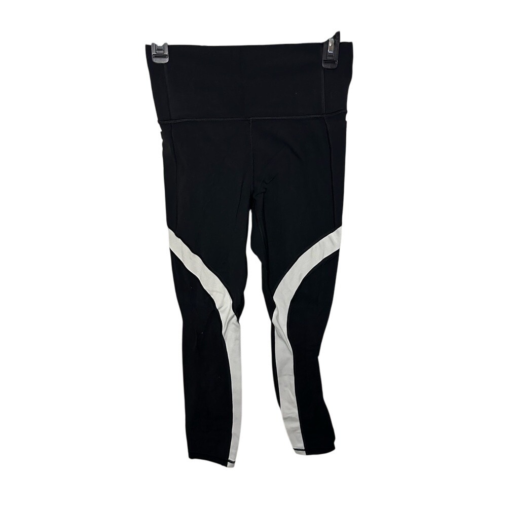 Athleta Black and White Leggings Dynamic Design